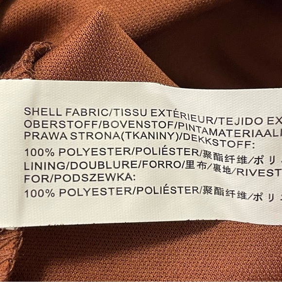 MOON RIVER by ANTHROPOLOGIE Sequin Babydoll Mini Dress in Brown - Picture 9 of 10